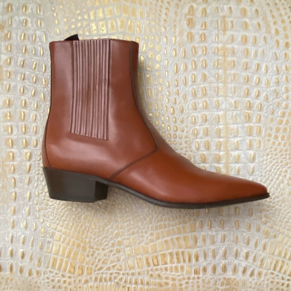 Celine Men’s Janco Calfskin Chelsea Boots, EU Size 40 - Picture 7 of 16